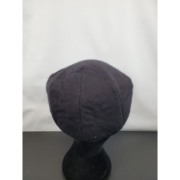 Manias Newsboy Cabbie Flat Hat Cap‎ Men's Size Large Black Timberland Wool-Blend - Picture 5 of 12